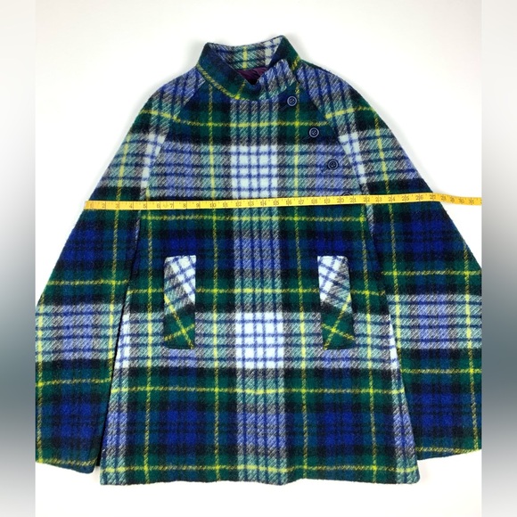 Vintage 1960s Ború by Jimmy Hourihan of Dublin Wool Tartan Cape with belt, EUC. - Picture 7 of 14
